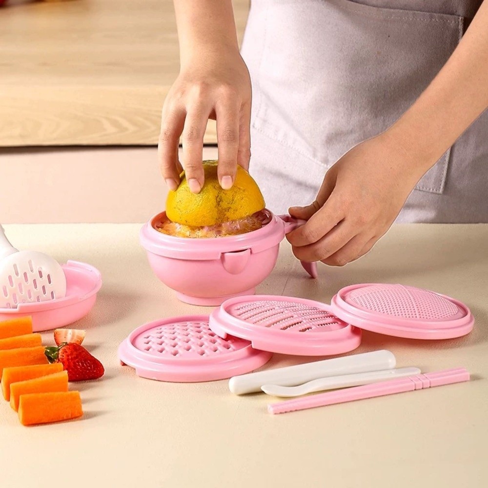 Baby Food Grinding Bowl - Mangkuk Penggiling Makanan Bayi Warna Solid