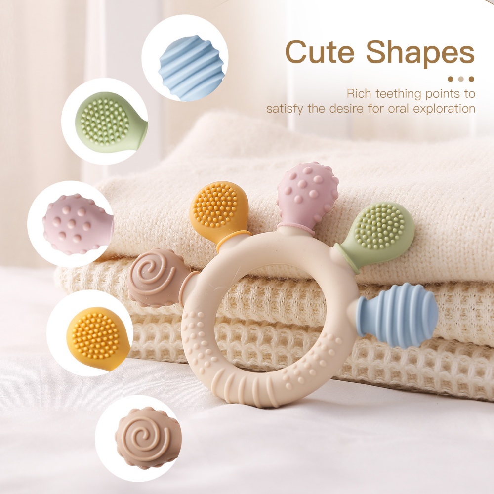 Baby Food Natural - Mainan Bayi 0-12 Bulan, Teether Silikon,
