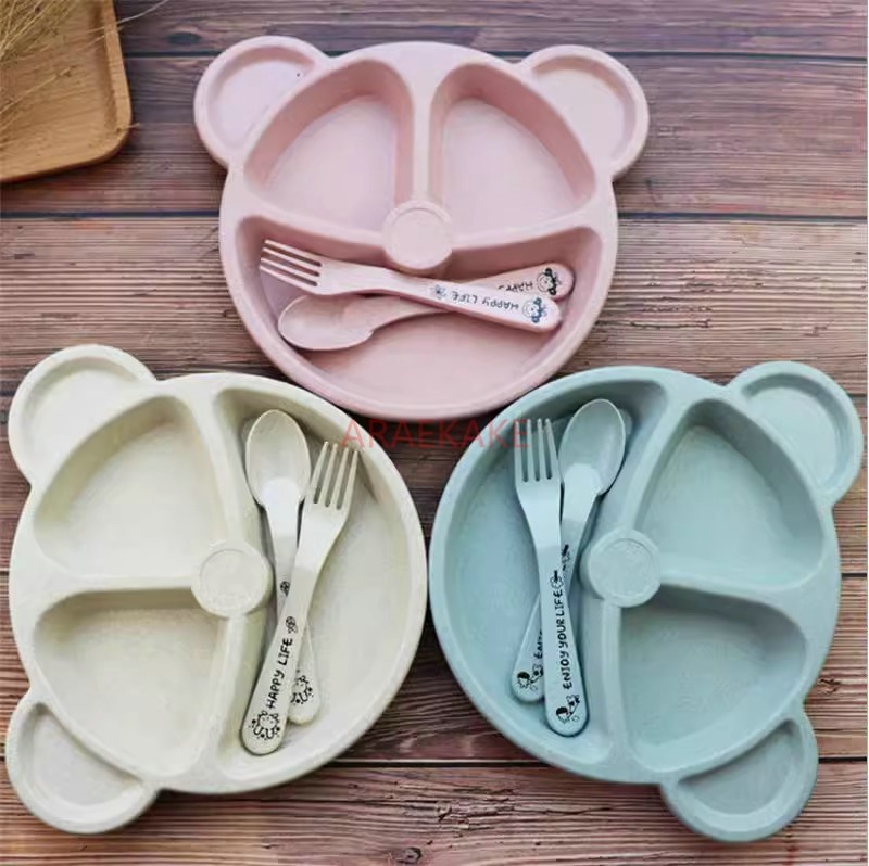 Baby Food Grade - Set Piring Makan Anak Peralatan Makan