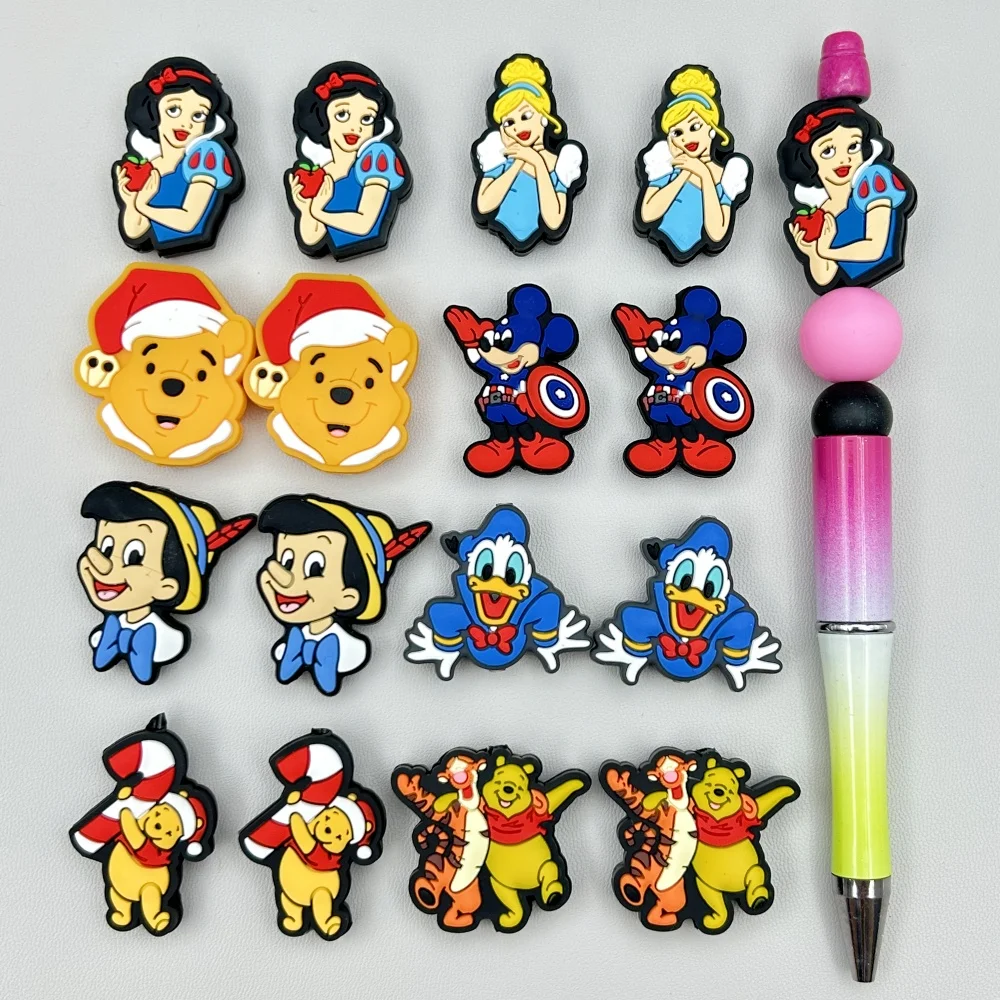 Baby Food Grade - 10 buah DIY kartun Mini silikon