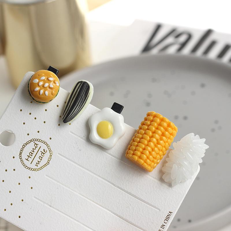 Baby Food Egg - 10 Buah Pin Rambut Lucu Baru