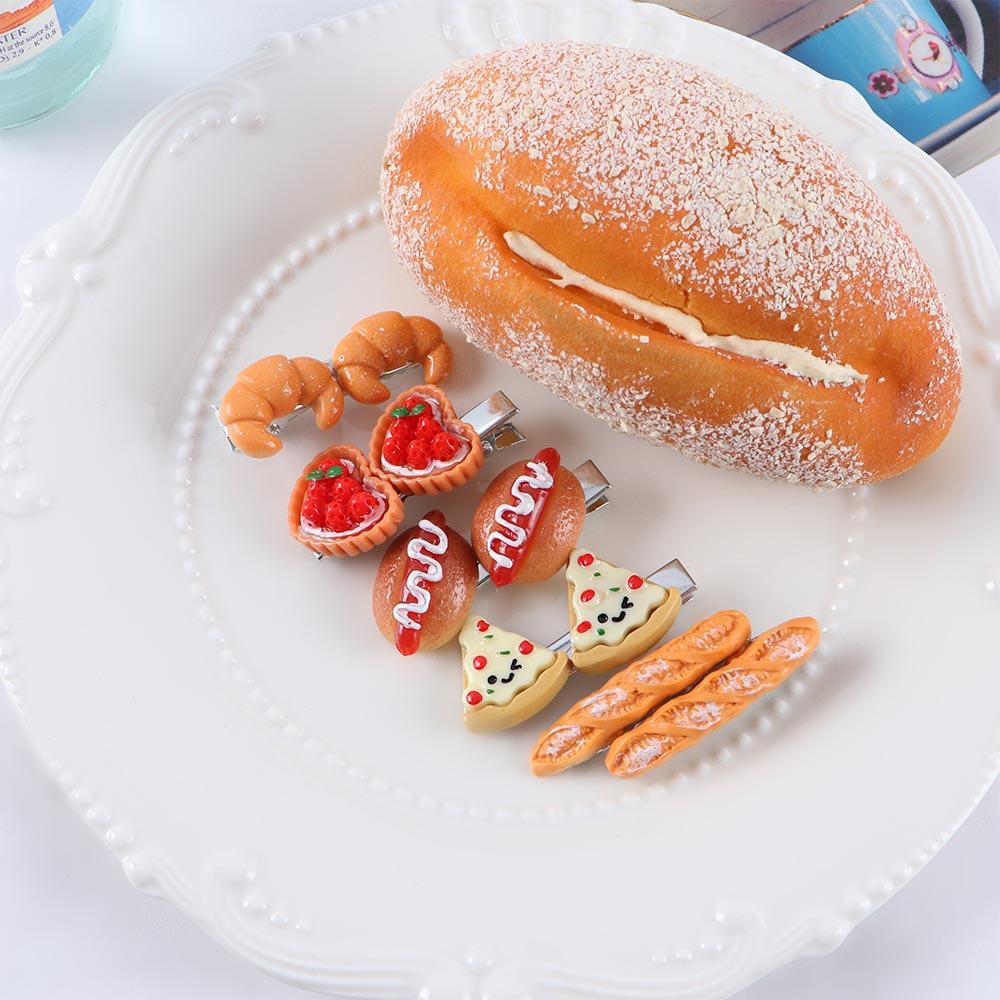 Baby Food Egg - Jepit Rambut Bentuk Croissant dan Egg