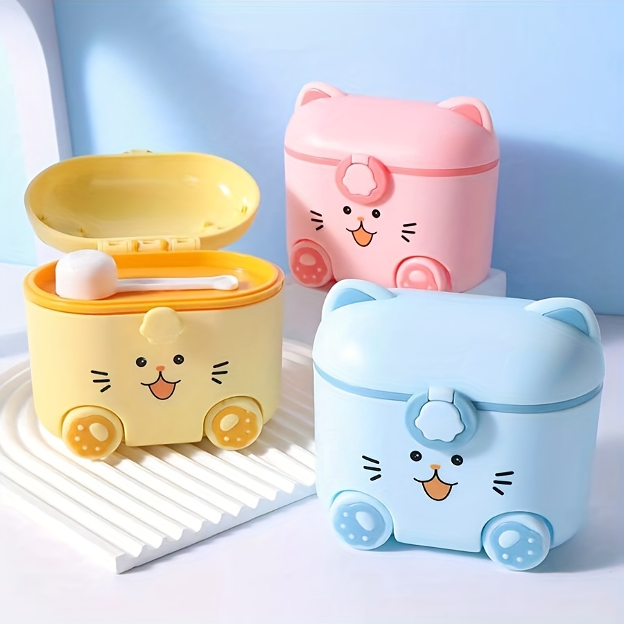 Baby Food Plan - Wadah Susu Bubuk Kucing Lucu dengan