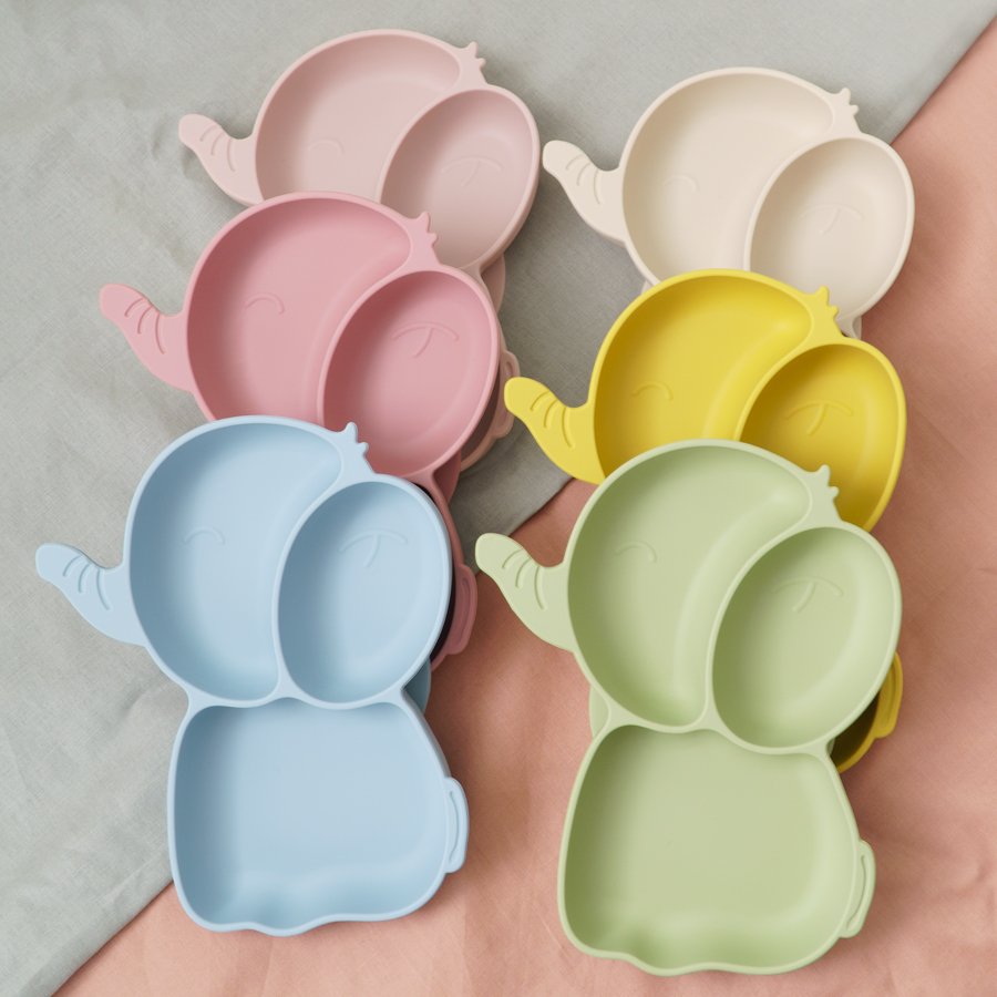 Baby Food Chart - 1 buah piring makan silikon bayi
