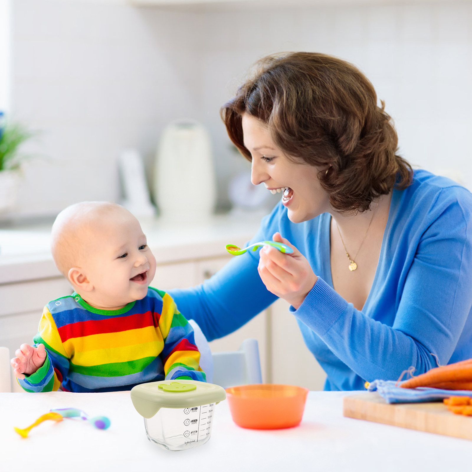 Baby Food Glass - 2 Buah Wadah Penyimpanan Makanan Bayi