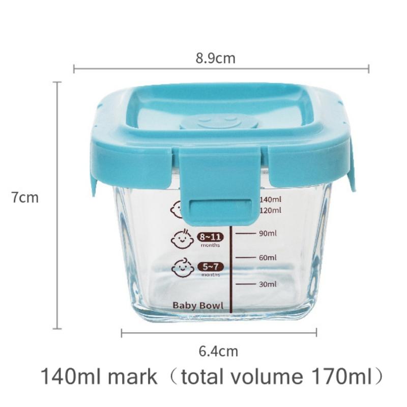 Baby Food Glass - Dan Kotak Penyimpanan Tahan Panas Spock