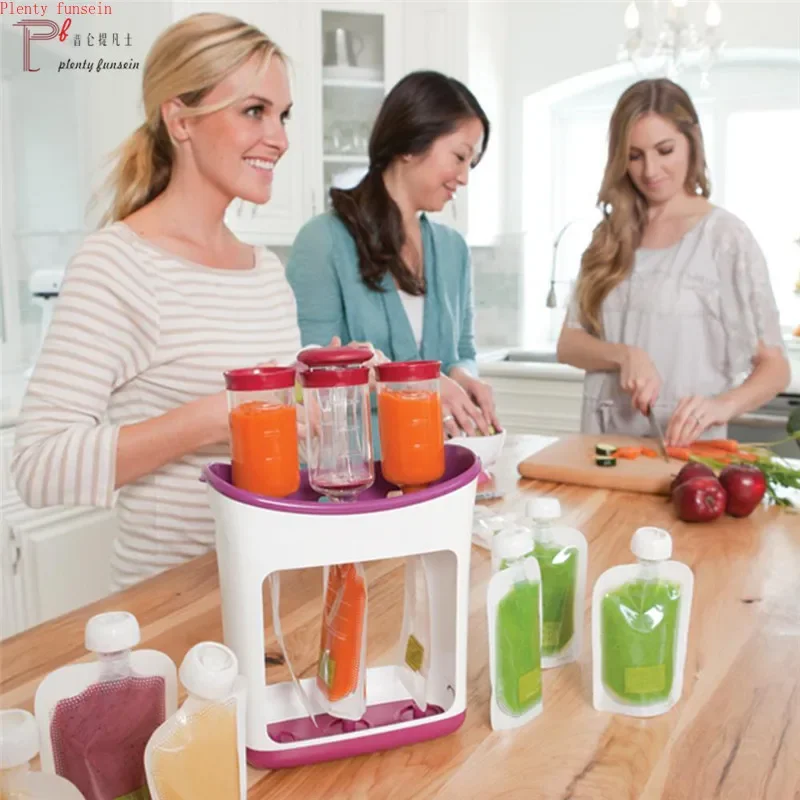 Baby Puree Pouch - Kantong Penyimpanan Puree Buah Manual untuk