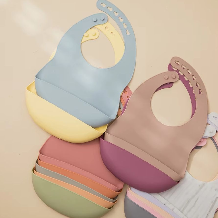 Baby Food Grade - 1 Buah Bib Silikon Bayi Dapat