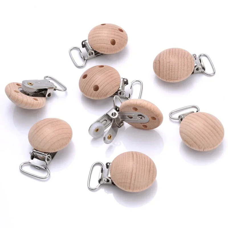 10 Buah Klip 30Mm Bulat Kayu B - Baby Food Natural ulasan dan harga