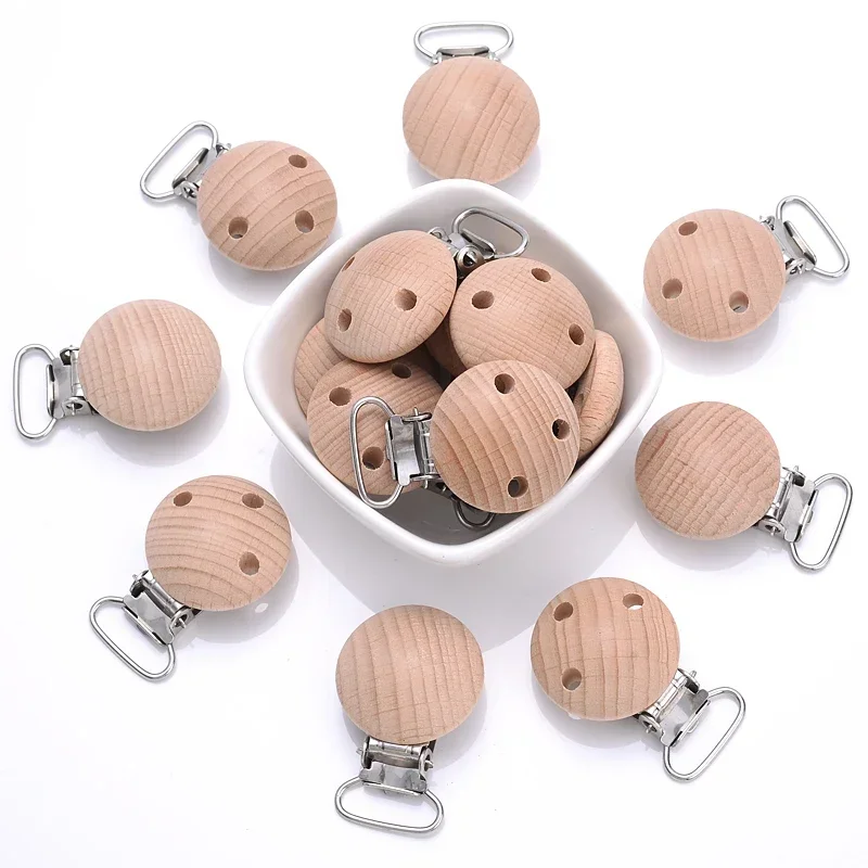 10 Buah Klip 30Mm Bulat Kayu B - Baby Food Natural ulasan dan harga