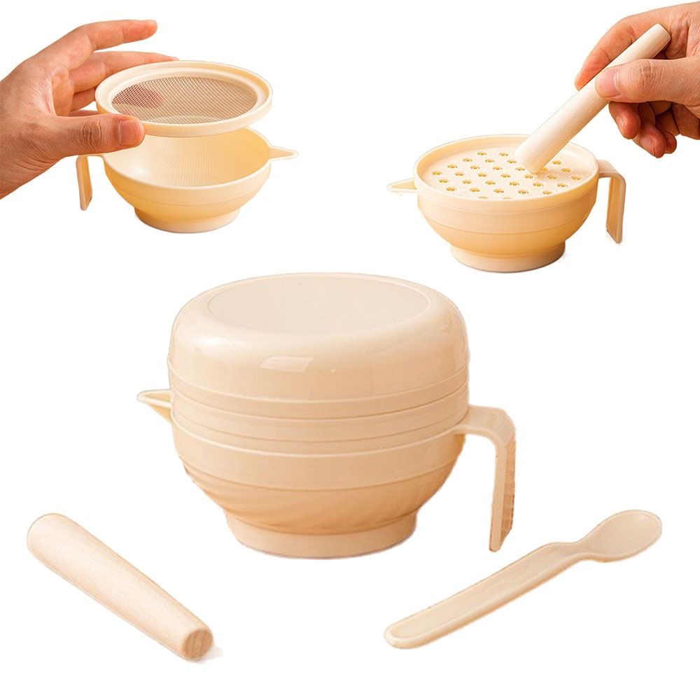 7Pcs Set Mangkuk Penggiling Ma - Baby Food Grinding Bowl ulasan dan harga