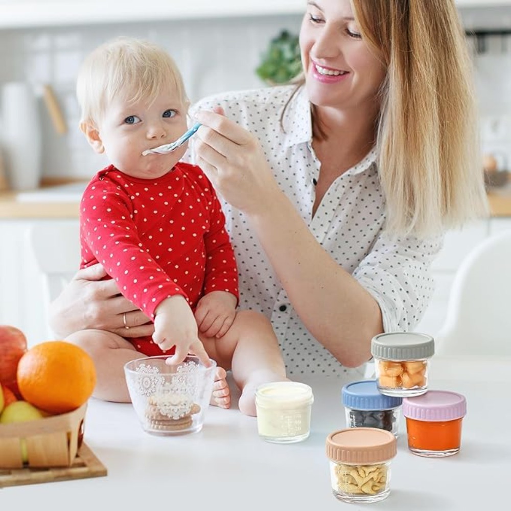 6 Buah Stoples Kaca Mason Jar  - Baby Food Glass ulasan dan harga