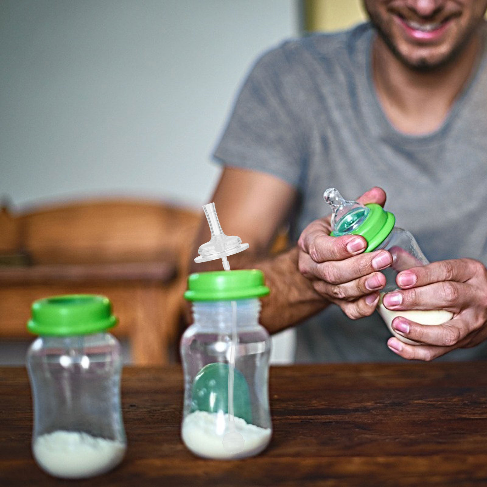4 Buah Sedotan Botol Bayi Sili - Baby Food Glass ulasan dan harga