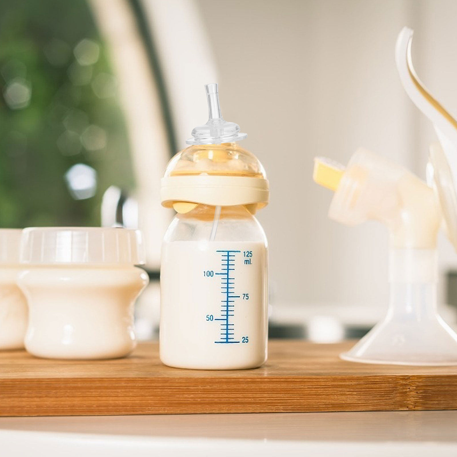 4 Buah Sedotan Botol Bayi Sili - Baby Food Glass ulasan dan harga