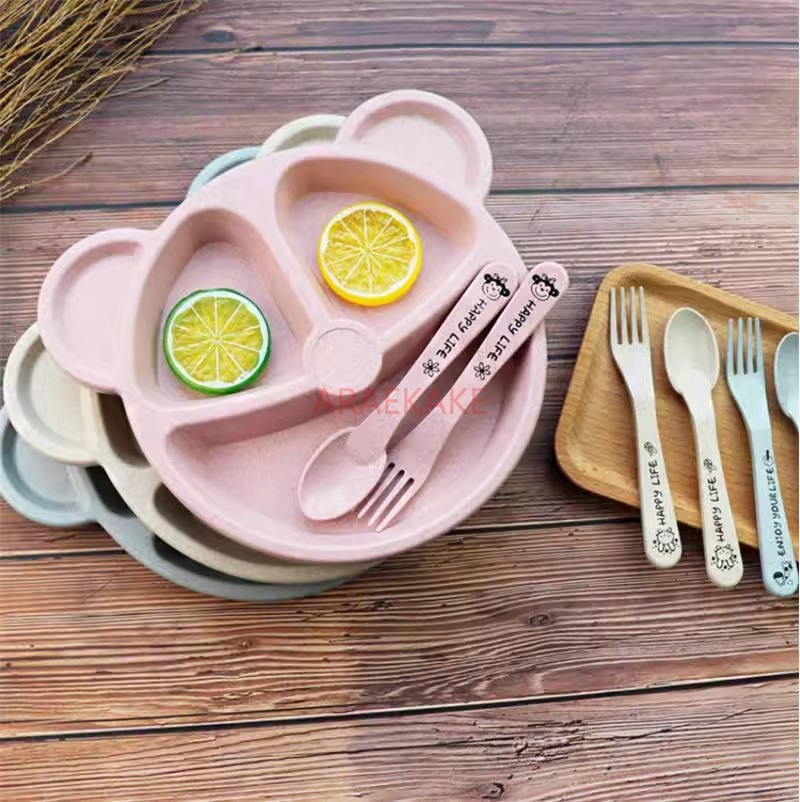 Set Piring Makan Anak Peralata - Baby Food Grade ulasan dan harga
