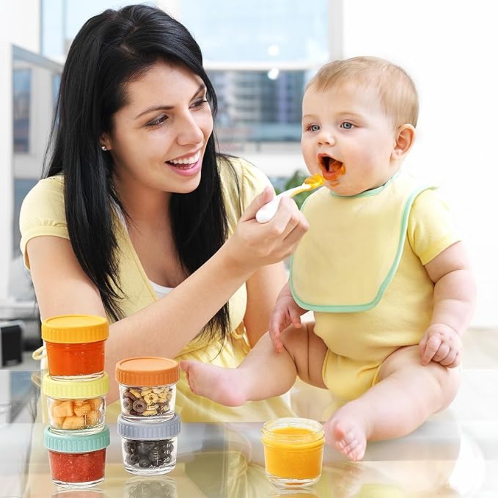 6 Buah Toples Makanan Bayi Kac - Baby Food Glass ulasan dan harga