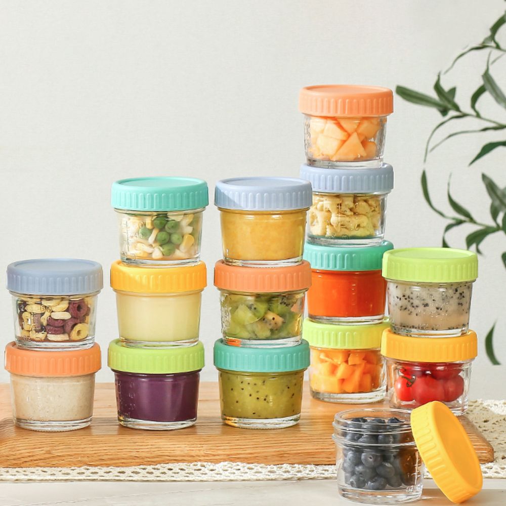 6 Buah Toples Makanan Bayi Kac - Baby Food Glass ulasan dan harga