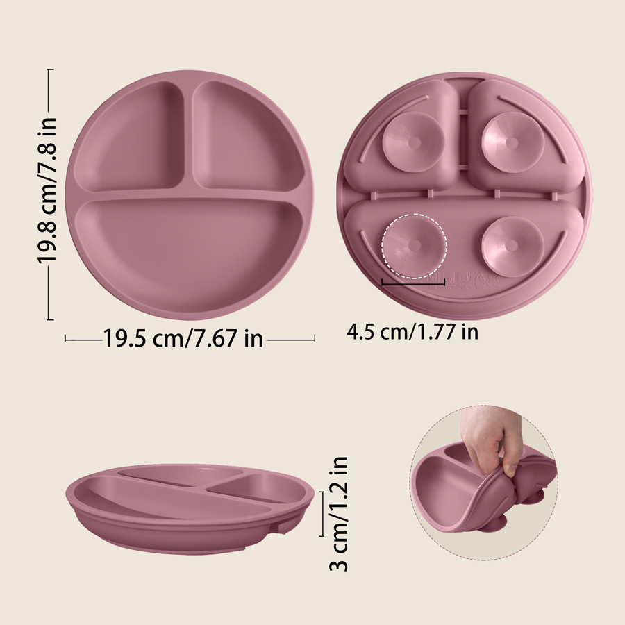 1 buah piring makan silikon pe - Baby Food Chart ulasan dan harga