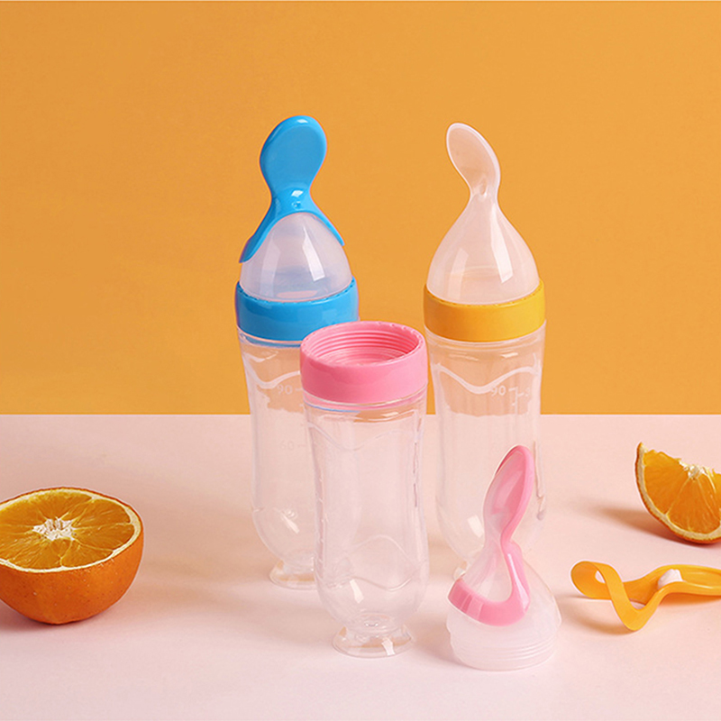 Meremas botol makan silikon la - Baby Food Category ulasan dan harga