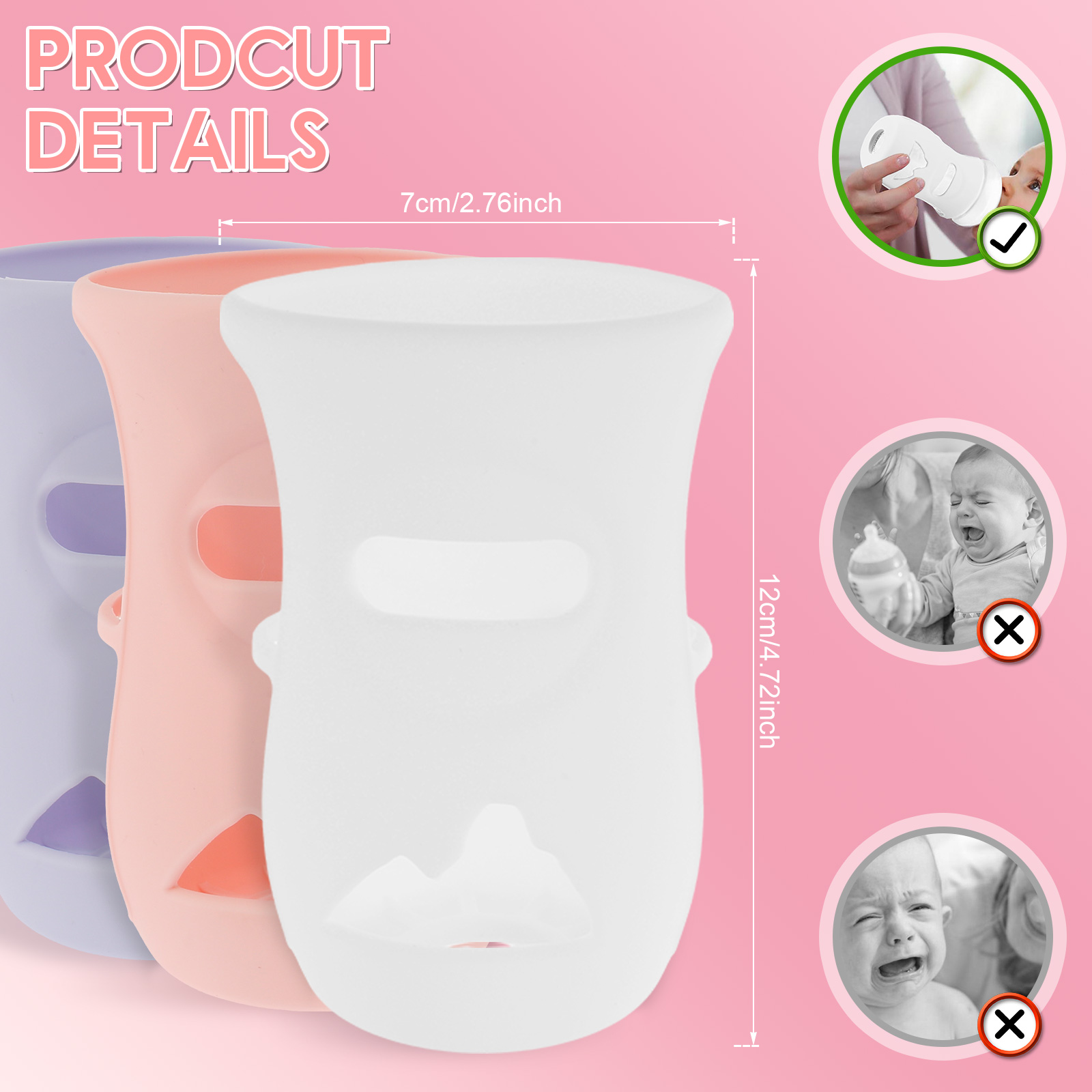 Penutup botol silikon lengan b - Baby Food Glass ulasan dan harga