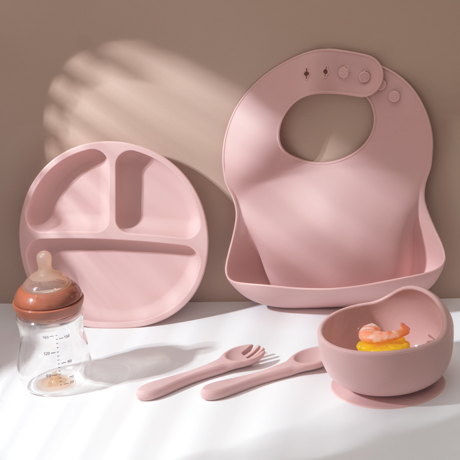5 buah Set alat makan silikon  - Baby Food Chart ulasan dan harga