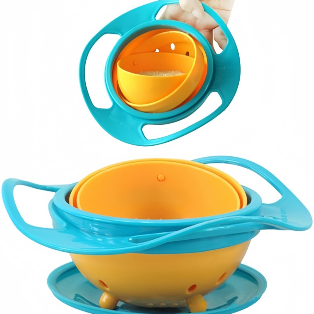 Mangkuk Makan Gyro Bayi Rotasi - Baby Food Chart ulasan dan harga