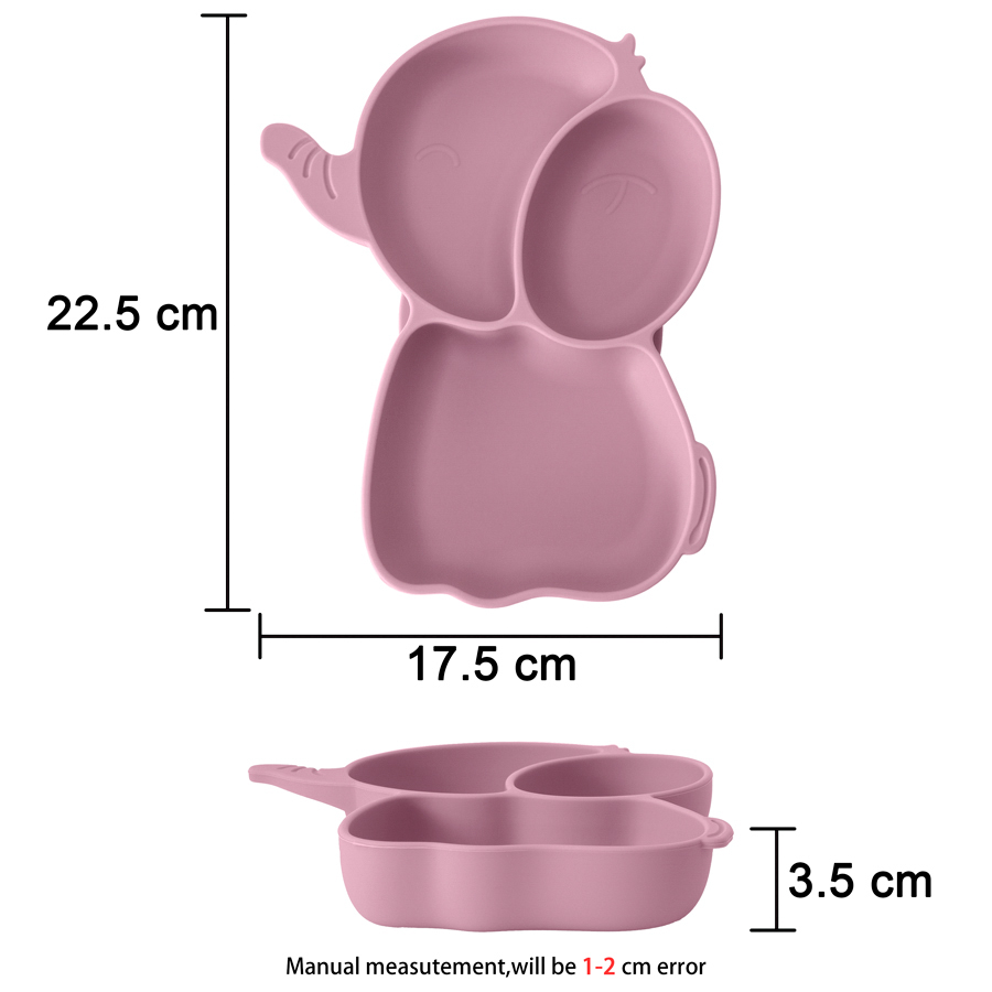1 buah piring makan silikon ba - Baby Food Chart ulasan dan harga