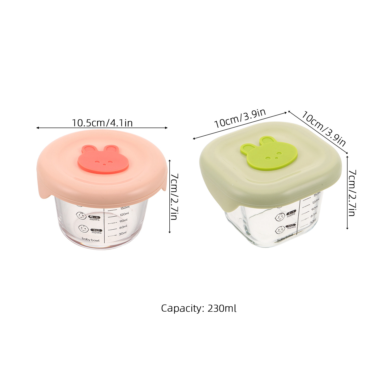 2 Buah Wadah Penyimpanan Makan - Baby Food Glass ulasan dan harga