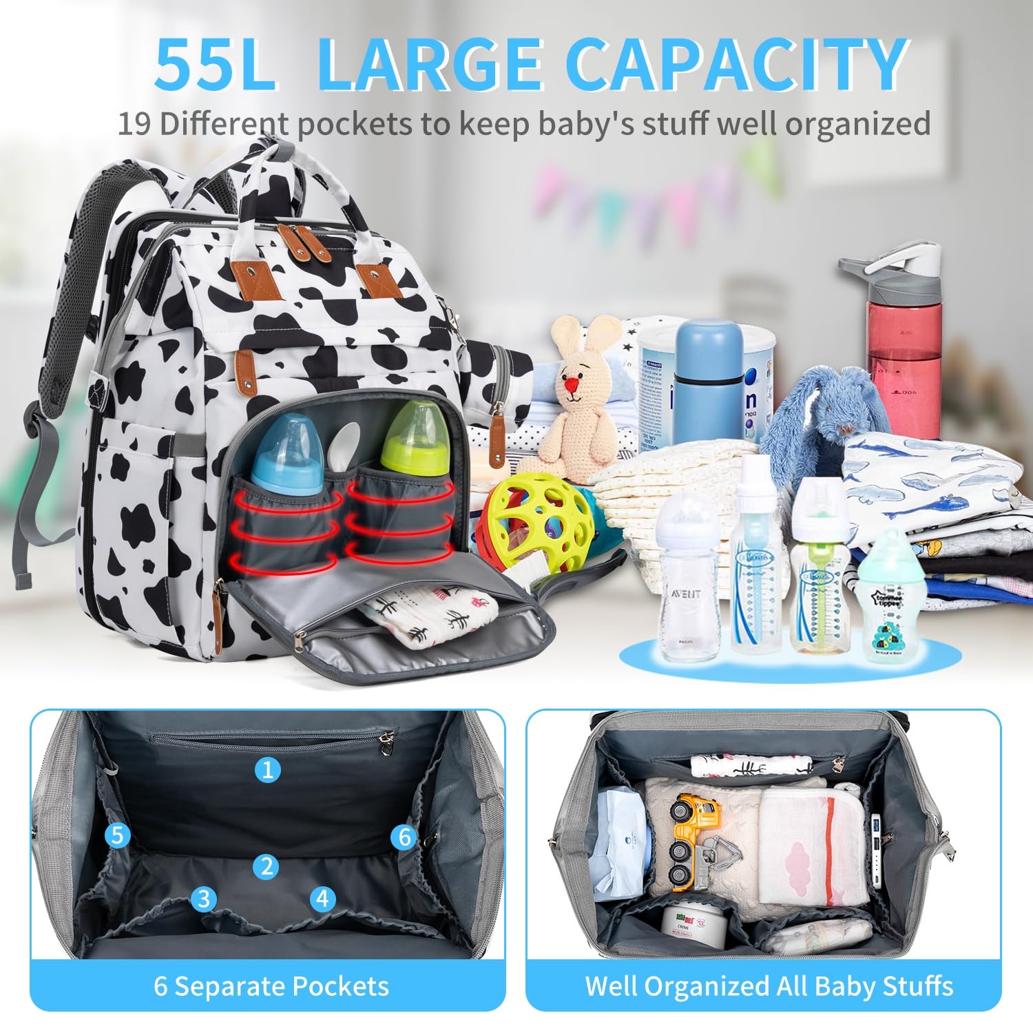 Tas Popok Ransel KABAQOO denga - Baby Puree Pouch ulasan dan harga