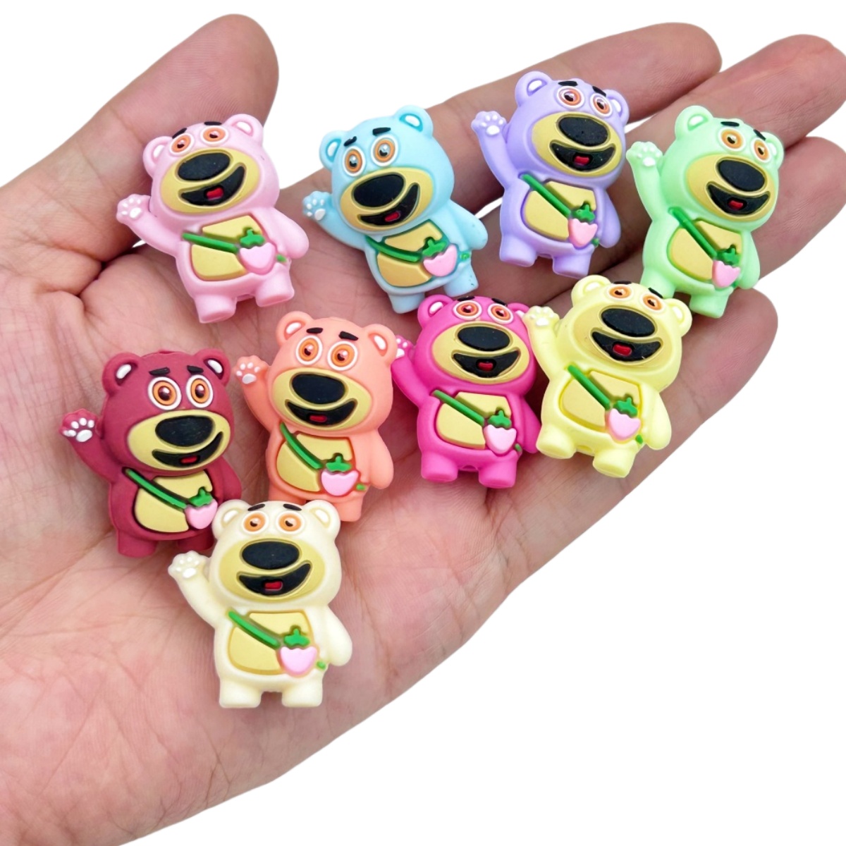 10PC Manik-manik Silikon 3D DI - Baby Food Grade ulasan dan harga